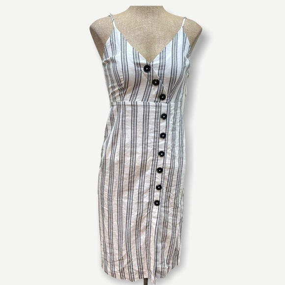 Forever 21 stripe button front balearic beach coll - Picture 1 of 7